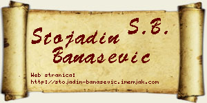 Stojadin Banašević vizit kartica